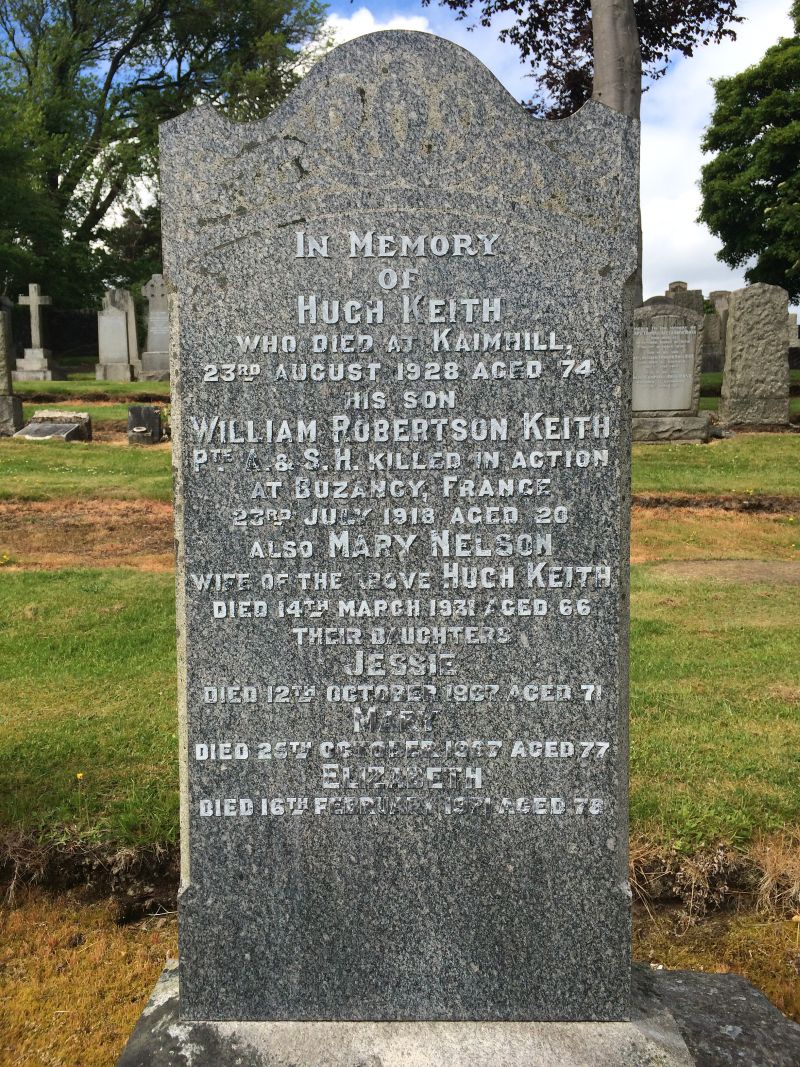 William Keith Kilbarchan memorial